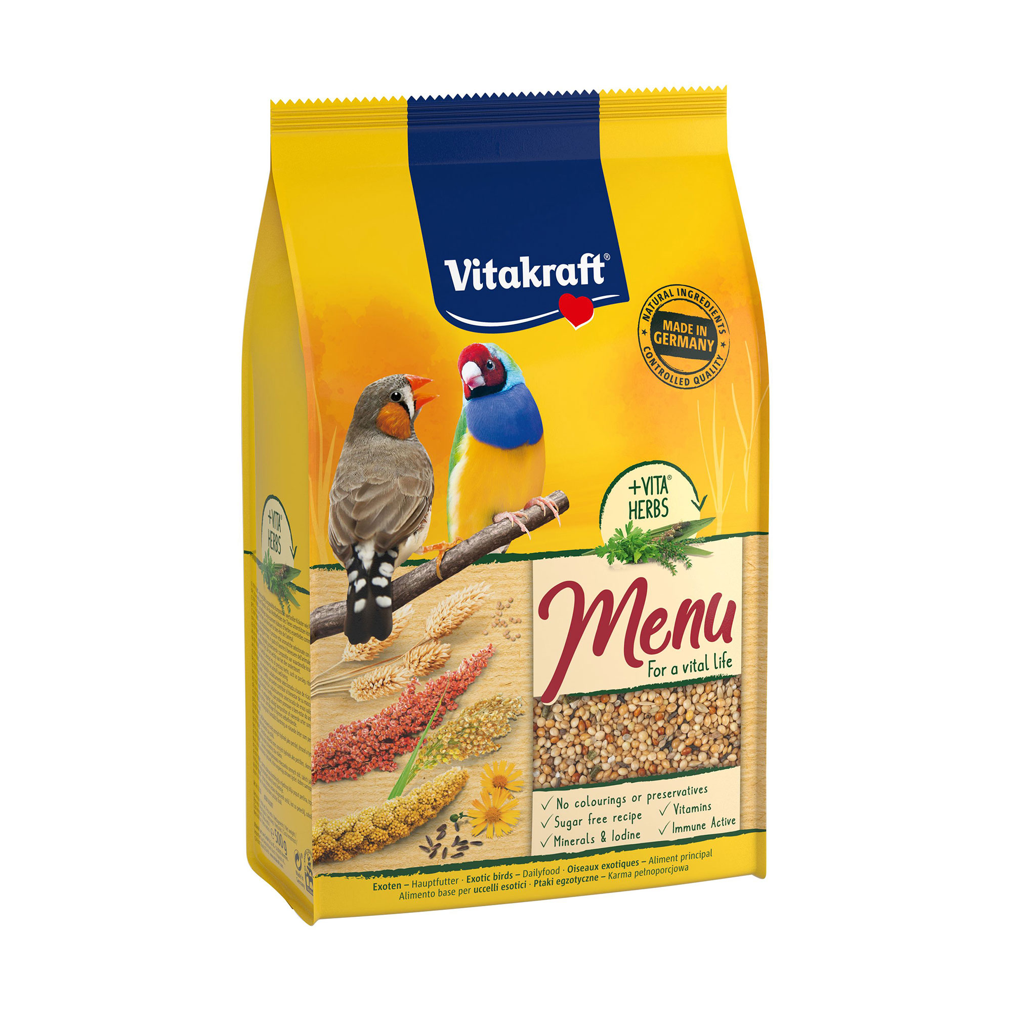 Корм для екзотичних птахів Vitakraft Vita Herbs Menu, 500 г