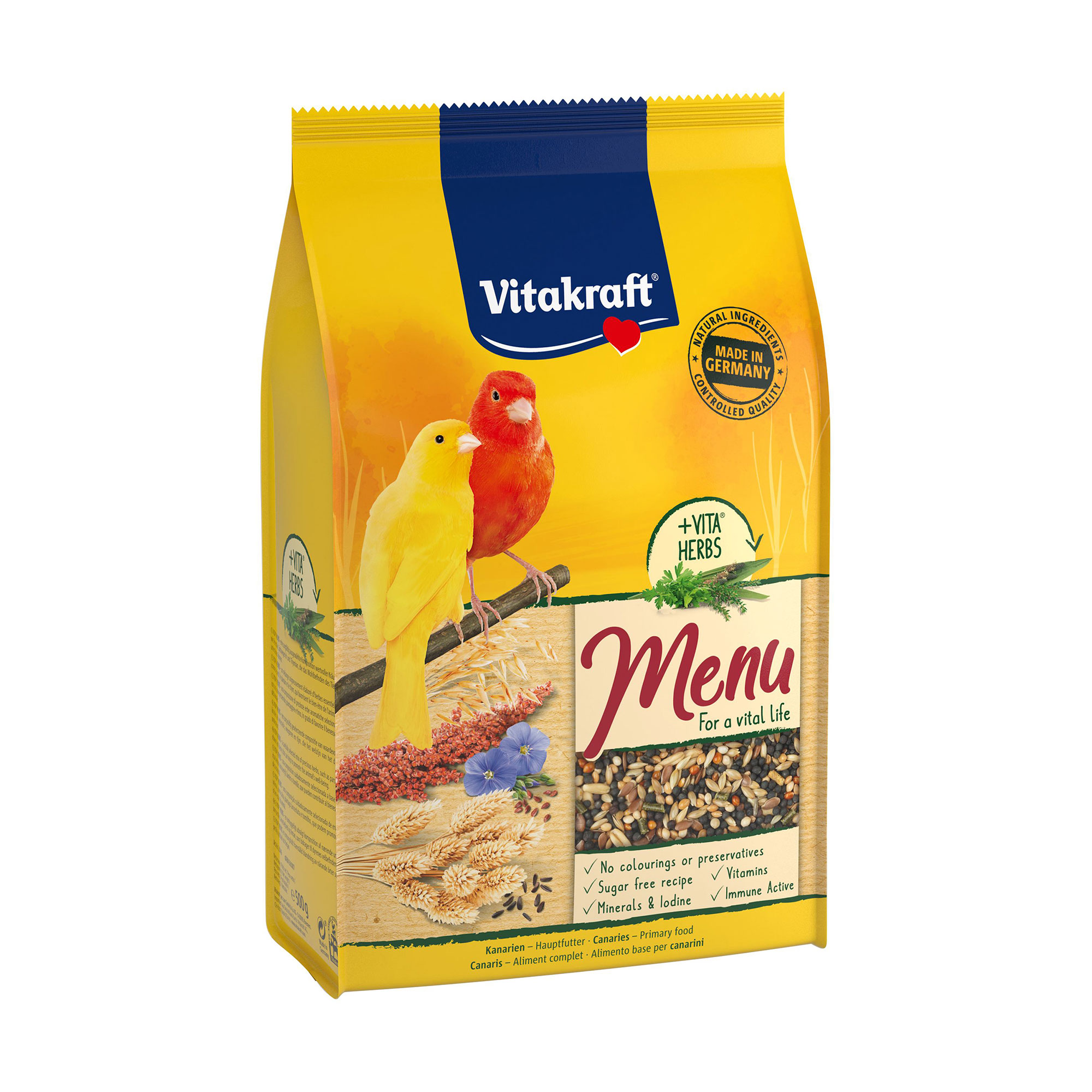 Корм для канарок Vitakraft Vita Herbs Menu з медом, 500 г