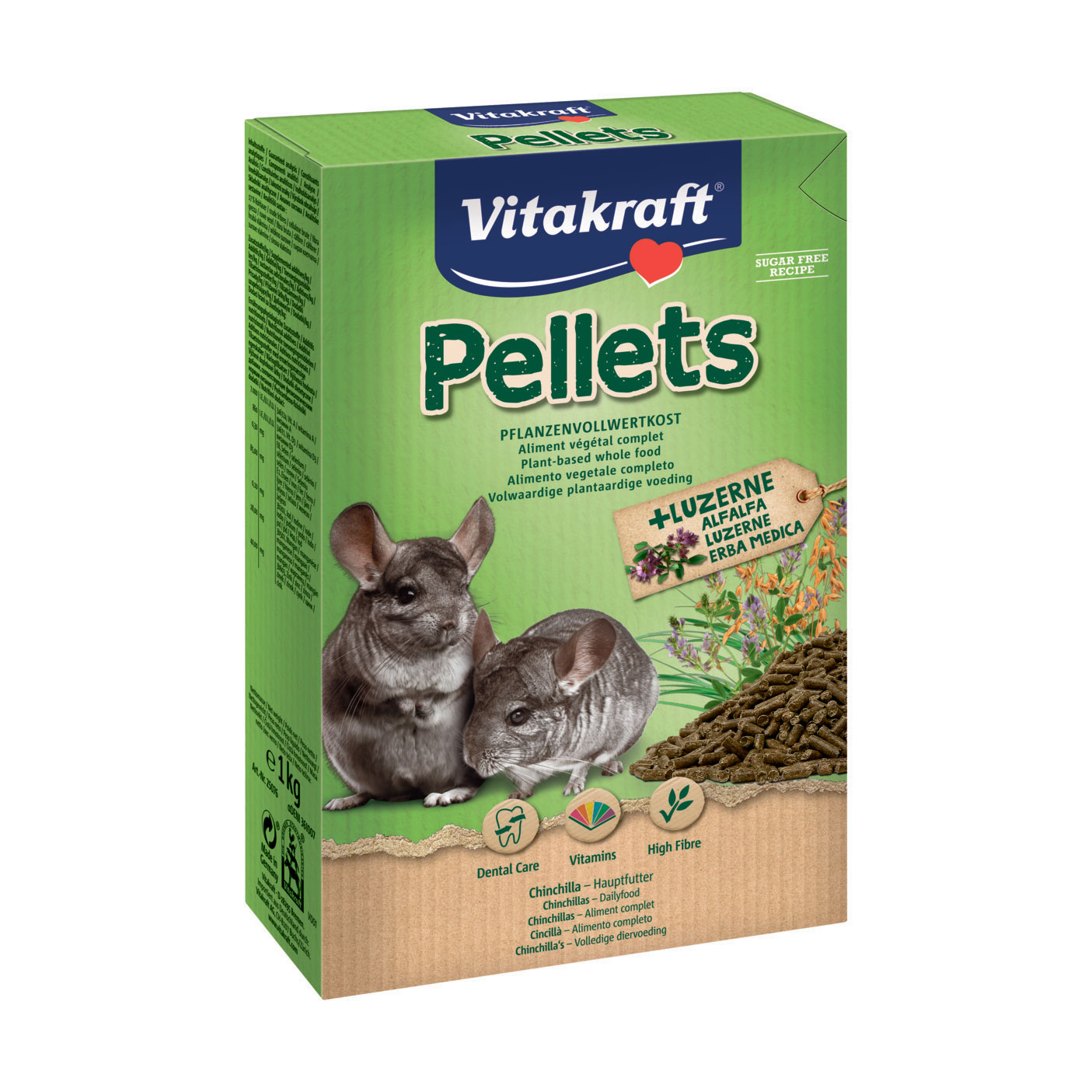 Корм для шиншил Vitakraft Pellets, 1 кг